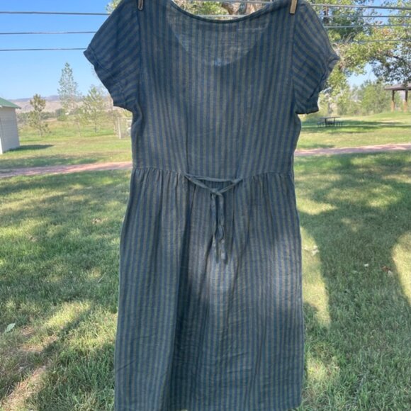 Pyne & Smith No.11 Classic Button Up Linen Dress - Picture 3 of 5